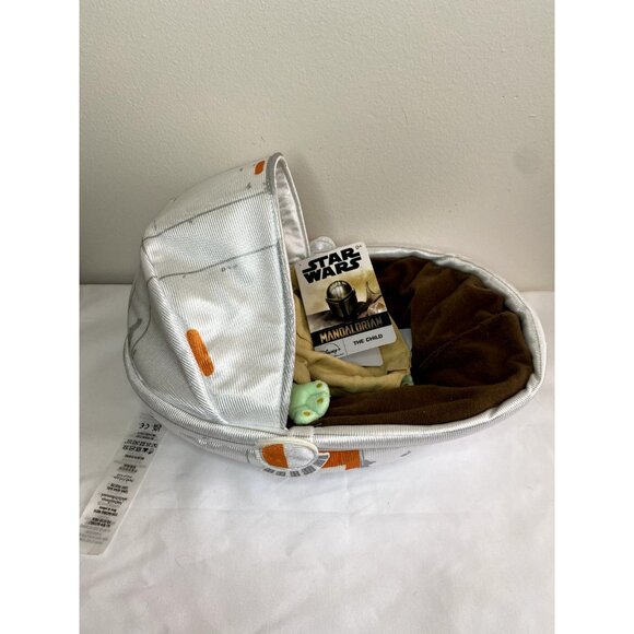 Disney -Star Wars: The Mandalorian Baby Yoda the Child Plush In Hover Pram NWT - Picture 5 of 7